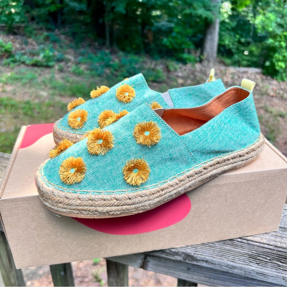 Silvia Cobos SC SOIL MOCASINES Leather Flat Espadrilles Women’s Sz 9 NEW
